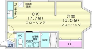 二十四軒駅 徒歩9分 3階の物件間取画像